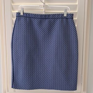 J. McLaughlin Halle Stretchy Scuba Reversible Geometric Print Skirt, size M
